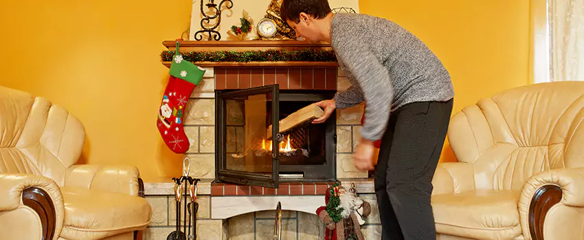 Rusted Metal Fireplace Restoration in Weymouth, Massachusetts