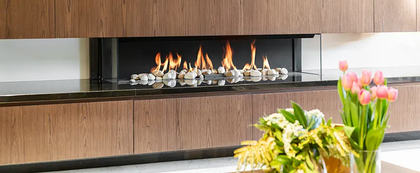 Double-height Fireplace Design Refurbishment in Weymouth, Massachusetts